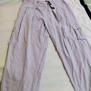 Fashion Nova Lavender Parachute Pants